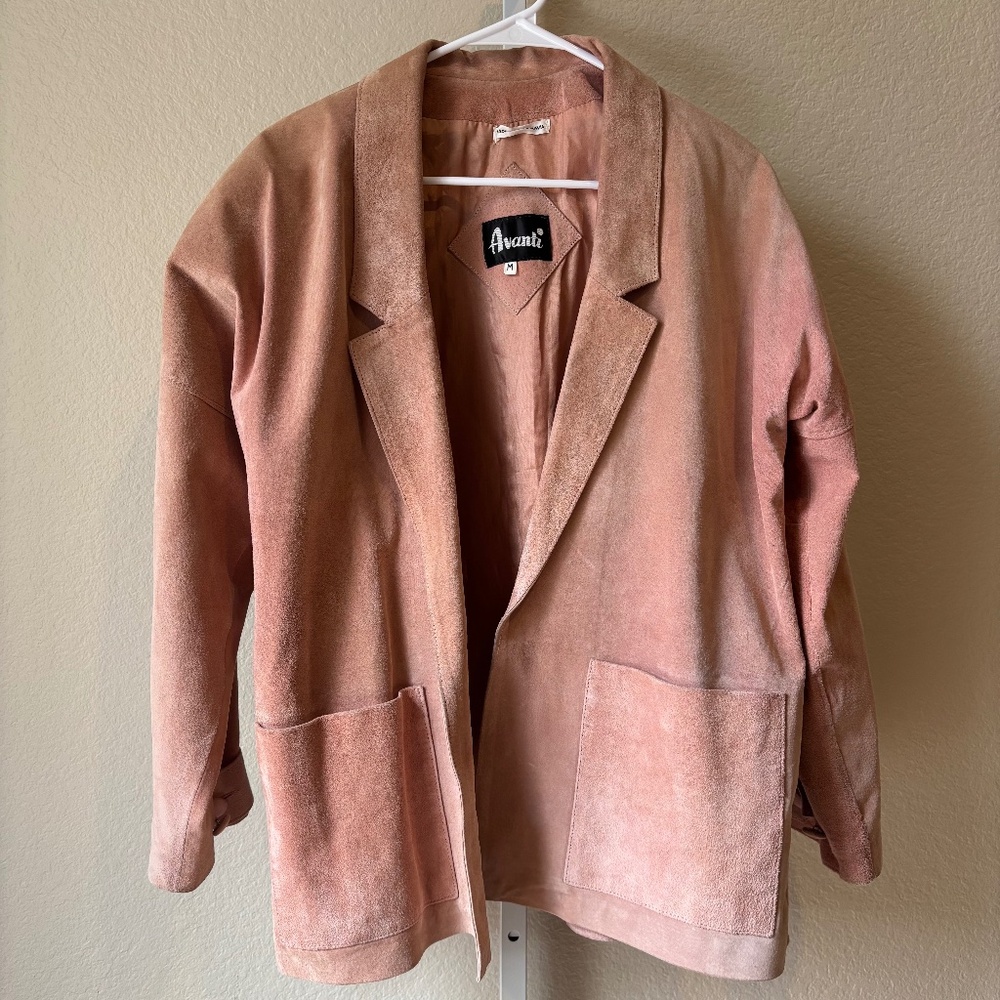 Avanti Genuine Pig Suede Jacket Size M
